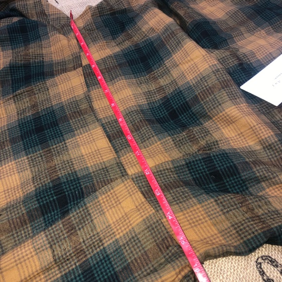 Day To Day Blu Pepper NWT! Darlah Green/Yellow Plaid Wrap Waist Tie Ruffle Dress - Picture 10 of 13